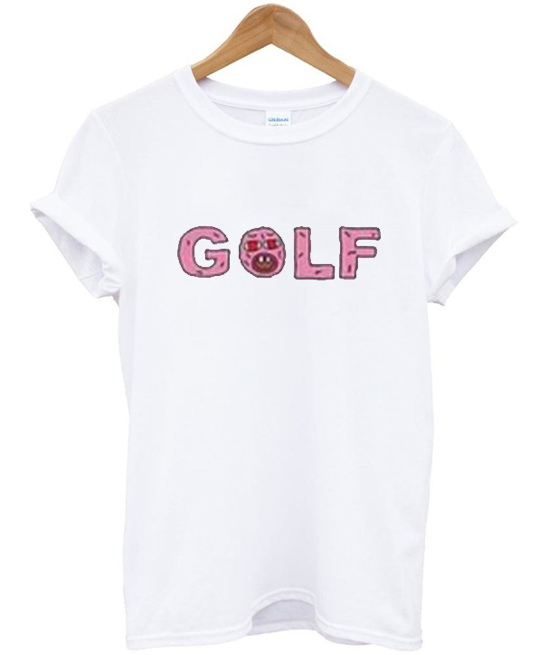 dusty pink golf shirt