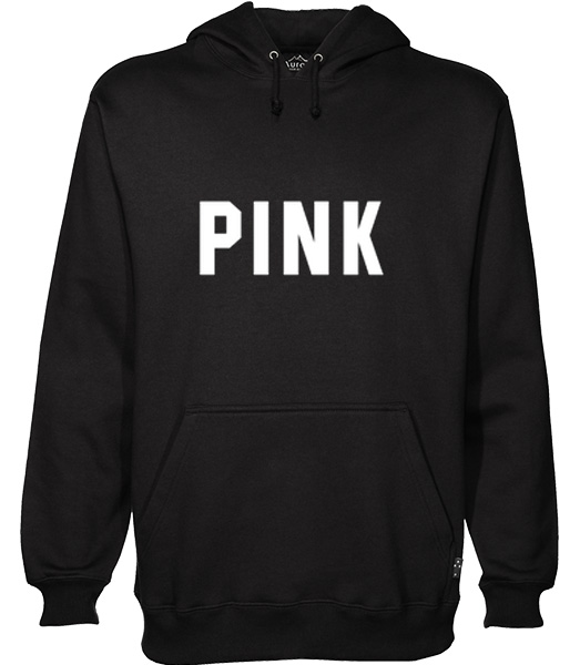 Pink Font Hoodie