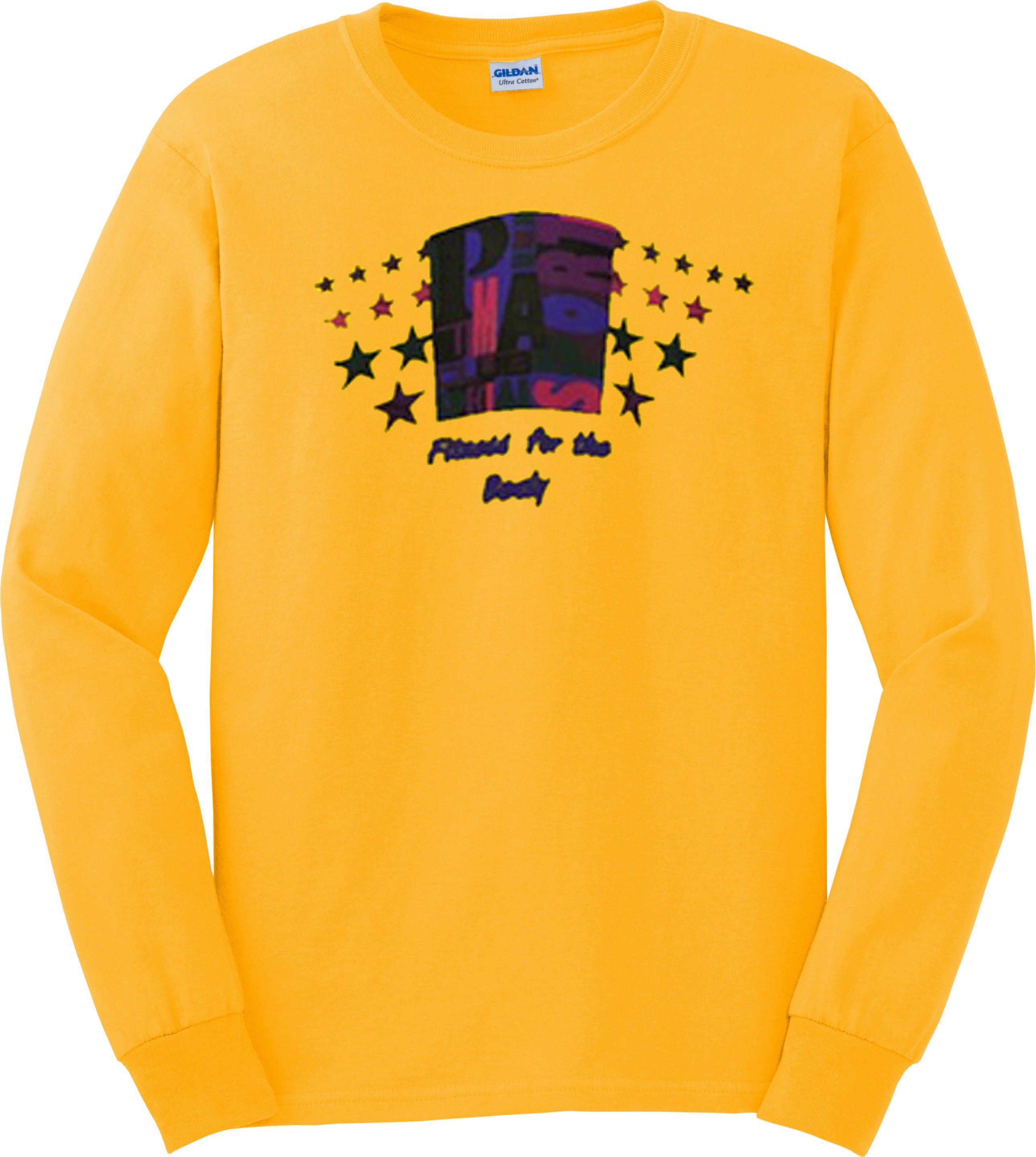 Yellow Fitness For The Body Vintage Sweatshirt